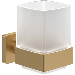 Villeroy and Boch Elements Striking glass holder TVA15201900076 99x100x123mm, frosted glass, brushed gold