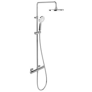 Villeroy &amp; Boch Universal Showers shower system TVS10900200061 thermostat, with diverter, 3 jets, wall mounting, chrome