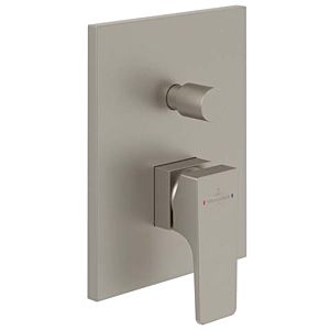 Villeroy and Boch concealed fitting TVS12500300064 Square 150x190x54mm Brushed Nickel Matt