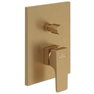 Villeroy and Boch concealed fitting TVS12500300076 Square 150x190x54mm Brushed Gold