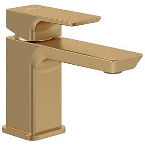Villeroy and Boch Subway 3.0 single lever basin mixer TVW11200100076 with pop-up waste set, brushed gold