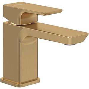 Villeroy and Boch Subway 3.0 single lever basin mixer TVW11200100176 without pop-up waste, brushed gold