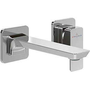 Villeroy and Boch Subway 3.0 two-hole single lever basin mixer TVW11200700061 fixed spout, without waste set, wall mounting, chrome