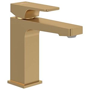 Villeroy and Boch Architectura Square basin mixer TVW12500100076 with pop-up waste set, brushed gold