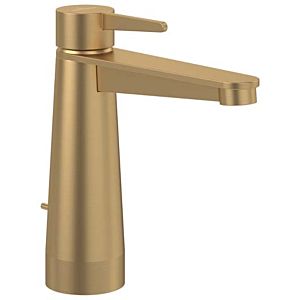 Villeroy and Boch Conum single lever basin mixer TVW12700300076 with pop-up waste set, brushed gold