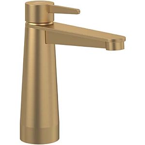 Villeroy and Boch Conum single lever basin mixer TVW12700300176 without pop-up waste, brushed gold