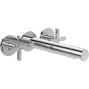 Villeroy and Boch Loop + Friends trim set TVZ10601200061 concealed three-hole cross-handle basin mixer, without waste set, wall mounting, chrome