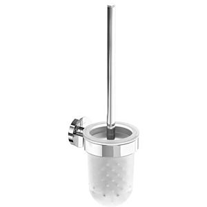 Villeroy und Boch Elements Tender Toilettenbürstengarnitur TVA15101600061 94x353x118mm, Glas satiniert, mit WC-Bürste, chrom