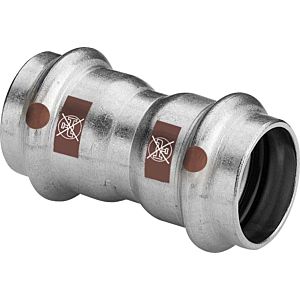 Viega Temponox Muffe 809010 35 mm, Stahl, nicht rostend, SC-Contur