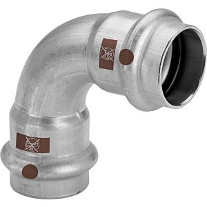 Viega Temponox arch 809690 54 mm, 90 degrees, steel, rustproof, SC-Contur