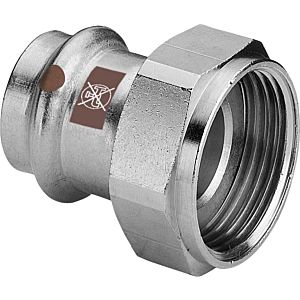 Viega Temponox screw connection 811341 22 mm x G 2000 , steel, rustproof, G thread, SC contour