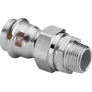 Viega Temponox screw connection 812065 15 mm x R 2000 / 801 , steel, rustproof, R thread, SC-Contur