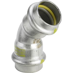 Viega Sanpress Inox G coude 486129 15 mm, 45°, acier inoxydable, SC-Contur