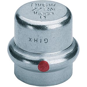 Viega Prestabo sealing cap 643591 18 mm, unalloyed steel, galvanized, SC-Contur