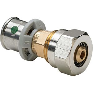 Viega Sanfix -P adapter screw connection 612856 20 x 20 x 2.5 mm, polygon, with SC-Contur, gunmetal