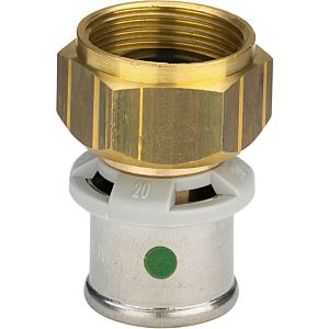 Viega Sanfix-P screw connection 446451 16 mm x G 1/2, flat sealing, with SC-Contur, gunmetal