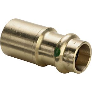 Viega Sanpress Reduzierstück 108250 22 x 15 mm, gunmetal or silicon bronze, SC-Contur, spigot end