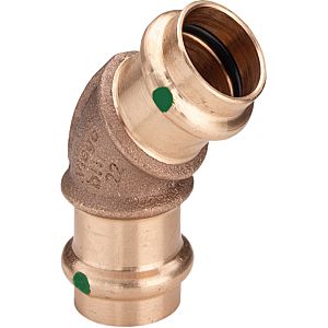 Viega elbow 111670 28 mm, 45 °, with SC-Contur, gunmetal or silicon bronze