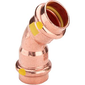 Viega Profipress G bend 345648 35 mm, 45°, copper, SC-Contur