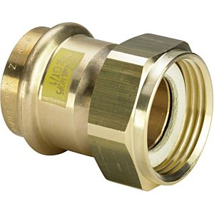 Viega Profipress G screw connection 638498 22 mm x G 3/4, gunmetal, SC-Contur, flat sealing