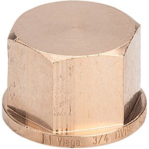 Viega cap 266653 Rp 3/4, gunmetal, polygonal
