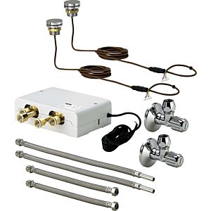 Viega Multiplex Trio functional unit 682972 electronic, 2 controls, chrome-plated brass