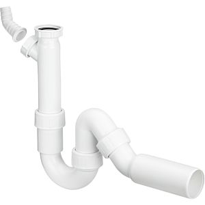 Viega tube odor trap 116668 G 2xDN 50, plastic white, with 45 degree drain elbow
