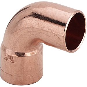 Viega angle 100933 22 mm, 90 degrees, spigot end, copper