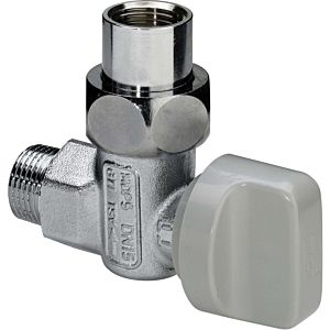 Viega gas device ball valve 526160 R/Rp 1, chrome-plated brass, corner, with TAE