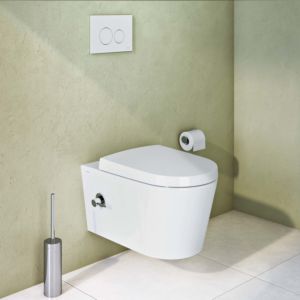 Vitra Options wall washdown WC 5173B003-1684 35.5x57.5cm, white, with bidet function, with integr. Fitting, right