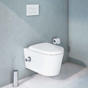 Vitra Options wall washdown WC 5173B003-7211 35.5x57.5cm, white, with bidet function, with integr. Thermostatic mixer, right