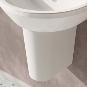 Vitra Integra Halbsäule 5315L003-0156 weiß, mit Federbefestigung, für Handwaschbecken