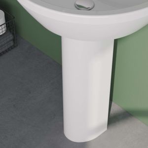 Vitra Integra Standsäule 6936L003-7035 weiß, für Handwaschbecken/Waschtisch