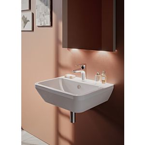 Vitra Integra lavabo 7050L003-0001 60 x 47 cm, blanc, avec trop-plein / trou pour robinet au milieu