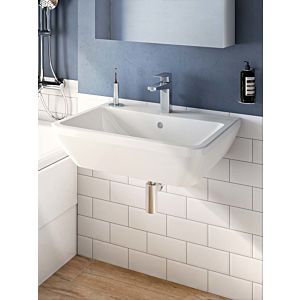 Vitra Integra washbasin 7051L003-0001 64.5 x 49 cm, white, with overflow / tap hole in the middle