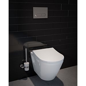 Vitra Integra Wand-Flachspül-WC 7064L003-0075 35,5x54cm, 3/6 l, mit Spülrand, ohne Bidetfunktion, weiß