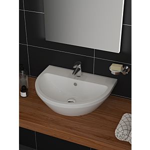 Vitra Integra Cloakroom basin 7065L003-0001 45x36cm, white, with overflow / tap hole in the middle