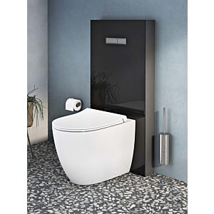 Vitra Vitrus -standing cistern 770-1761-01 black glass front, 3/6 l, for floor-standing WC , without tap