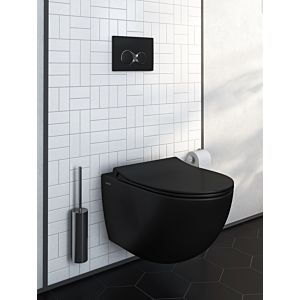 Vitra Sento Wand-Tiefspül-WC 7748B083-0101 36,5x54cm, 3/6 l, ohne Spülrand, schwarz matt