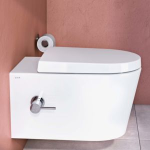 Vitra Options WC-Sitz 89-003R409 36x45cm, Scharniere Edelstahl, weiß, mit Absenkautomatik, Schnellverschluss