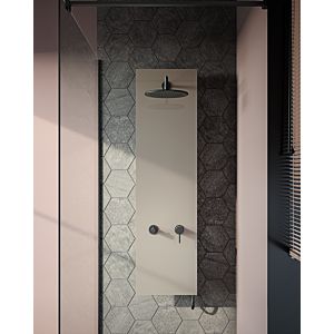 Vitra Origin shower system A45806 d = 250mm, with rain shower, black glass body / copper fittings