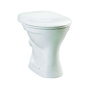 Vitra Normus Stand-Flachspül-WC 6888L003-1030 weiß, Abgang außen waagerecht, Tiefe 460 mm
