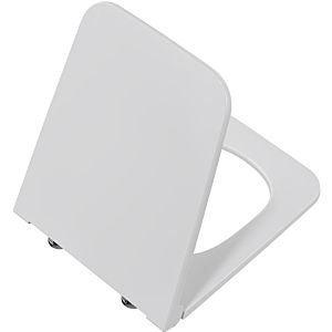 Vitra Equal WC seat 119-003-001 39.4x47.3cm, hinges Stainless Steel , white, without soft close