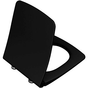Vitra Metropole WC seat 122-070R409 with soft close, with quick release fastener, Duroplast, black high gloss