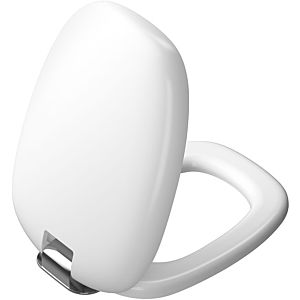 Vitra Plural WC seat 126-001-009 noble white / chrome, with soft close, quick release
