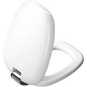 Vitra Plural WC seat 126-003-009 white high gloss / chrome, with soft close, quick release