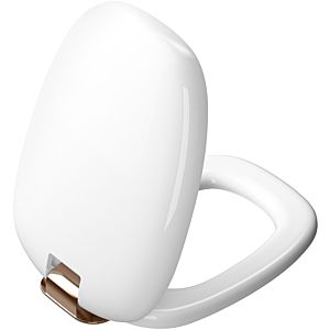 Vitra Plural WC seat 126-003-029 white high gloss / copper, with soft close, quick release