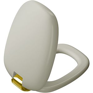 Vitra Plural WC seat 126-020-019 matt taupe / gold, with soft close, quick release