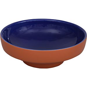 Vitra Water Jewels washbasin 4334B043-0016 d = 37.5 / 40cm, without overflow / tap hole, terracotta / blue