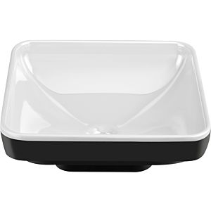 Vitra Water Jewels washbasin 4441B091-2000 36x36 / 38.5x38.5cm, without overflow / tap hole, mother-of-pearl-white / black